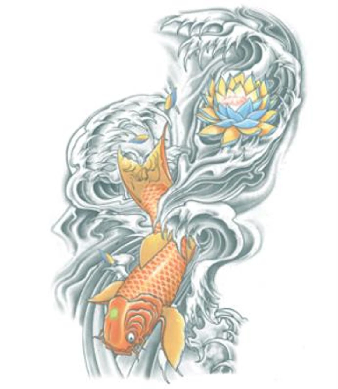 Koi & Lotus Tattoo FX | Tinsley | Makeup 2 Koi & Lotus Tattoo FX | Tinsley | Makeup - Image 2