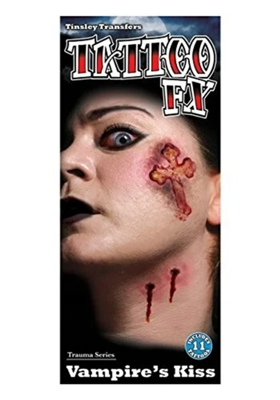 Vampire Kiss Tattoo FX | Tinsley | Temporary Tattoos 1 Vampire Kiss Tattoo FX | Tinsley | Temporary Tattoos