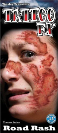 Road Rash Trauma Tattoo FX | Tinsley | Temporary Tattoos