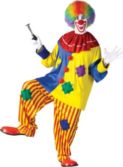 Colourful Classic Clown Costume | Circus | Mens Costumes