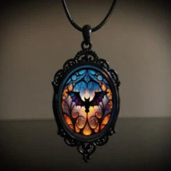 Antique Bat Pendant Necklace | Gothic Jewelry | Jewelry Accessories