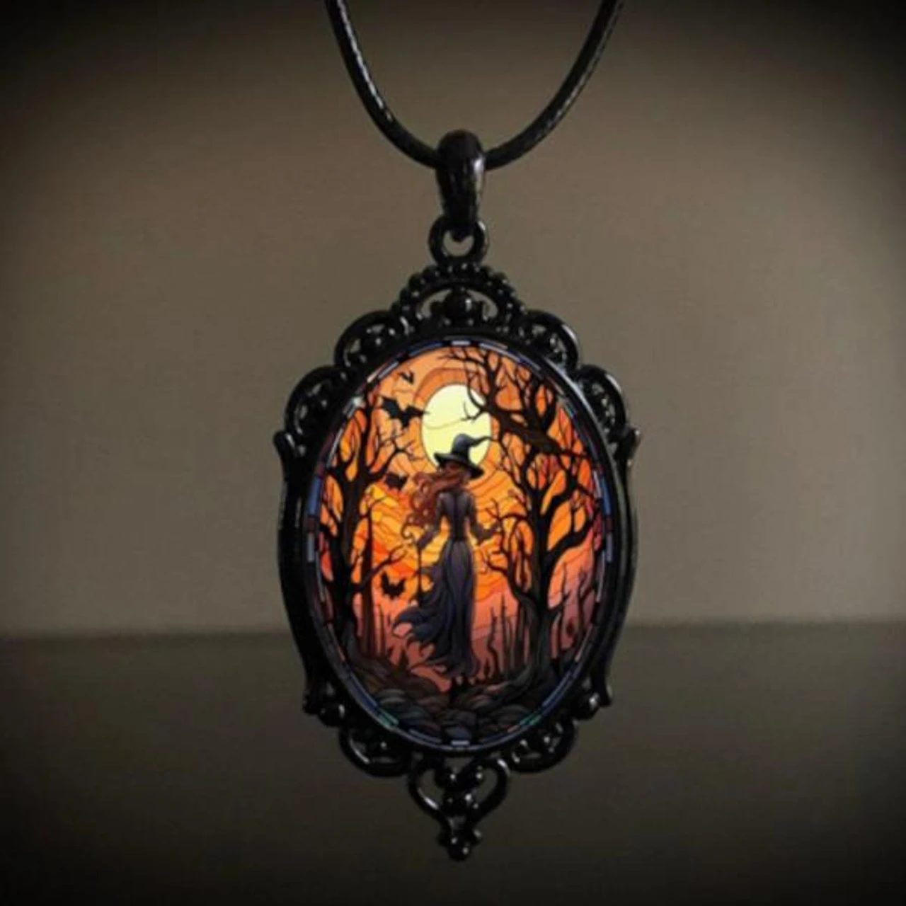 Antique Witch Pendant Necklace | Gothic Jewelry | Jewelry Accessories 1 Antique Witch Pendant Necklace | Gothic Jewelry | Jewelry Accessories