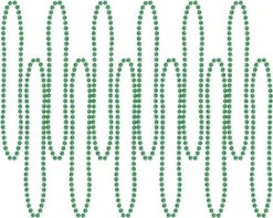 Green 12 Pack Party Beads | Festivals | Accessories