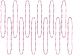 Pink 12 Pack Party Beads | Festivals | Accessories
