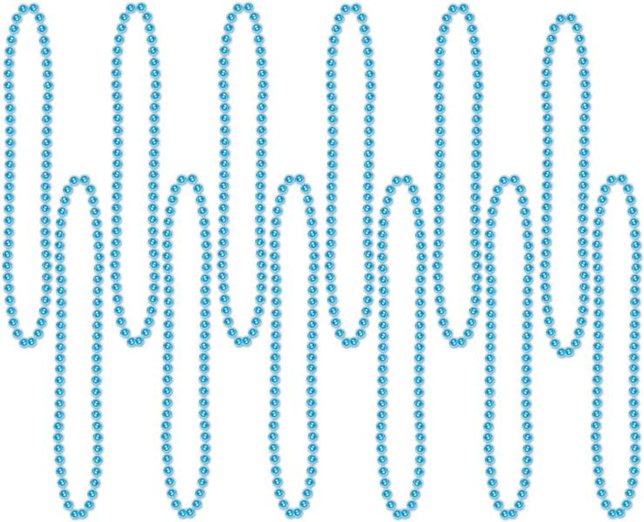 Turquoise 12 Pack Party Beads | Festivals | Accessories 1 Turquoise 12 Pack Party Beads | Festivals | Accessories