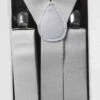 White Formal Tux Suspenders | 1920s | Accessories