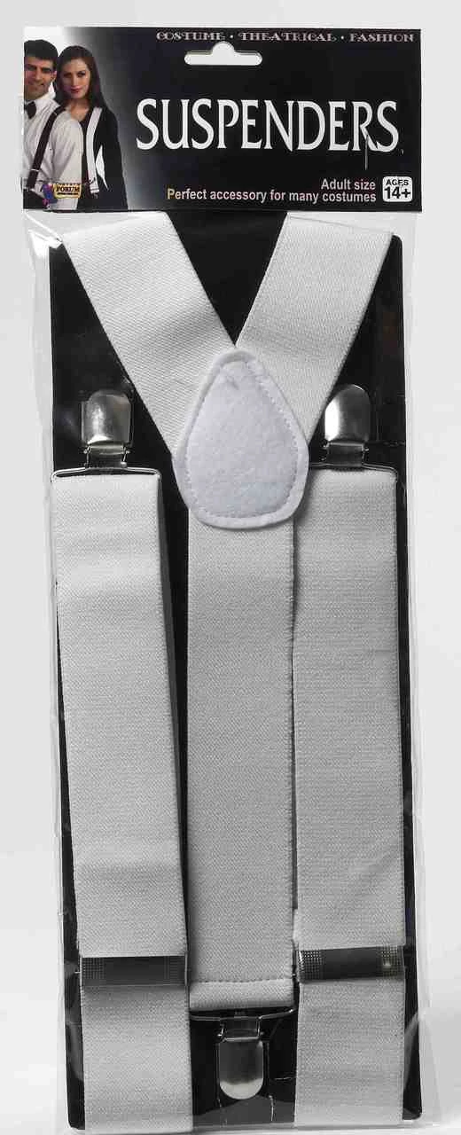 White Formal Tux Suspenders | 1920s | Accessories 1 White Formal Tux Suspenders | 1920s | Accessories