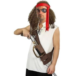 Leatherlike Pirate Sword And Gun Holder Belt | Pirates | Accessories