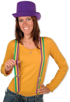 Suspenders Mardi Gras Coloured | Mardi Gras | Accessories