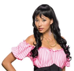 Elise Black Long Curly Wig W/Bangs | Wigs And Hair Pieces | Wigs And Hair Pieces