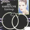 Big Hoop Rhinestone Earrings | 1970s | Accessories