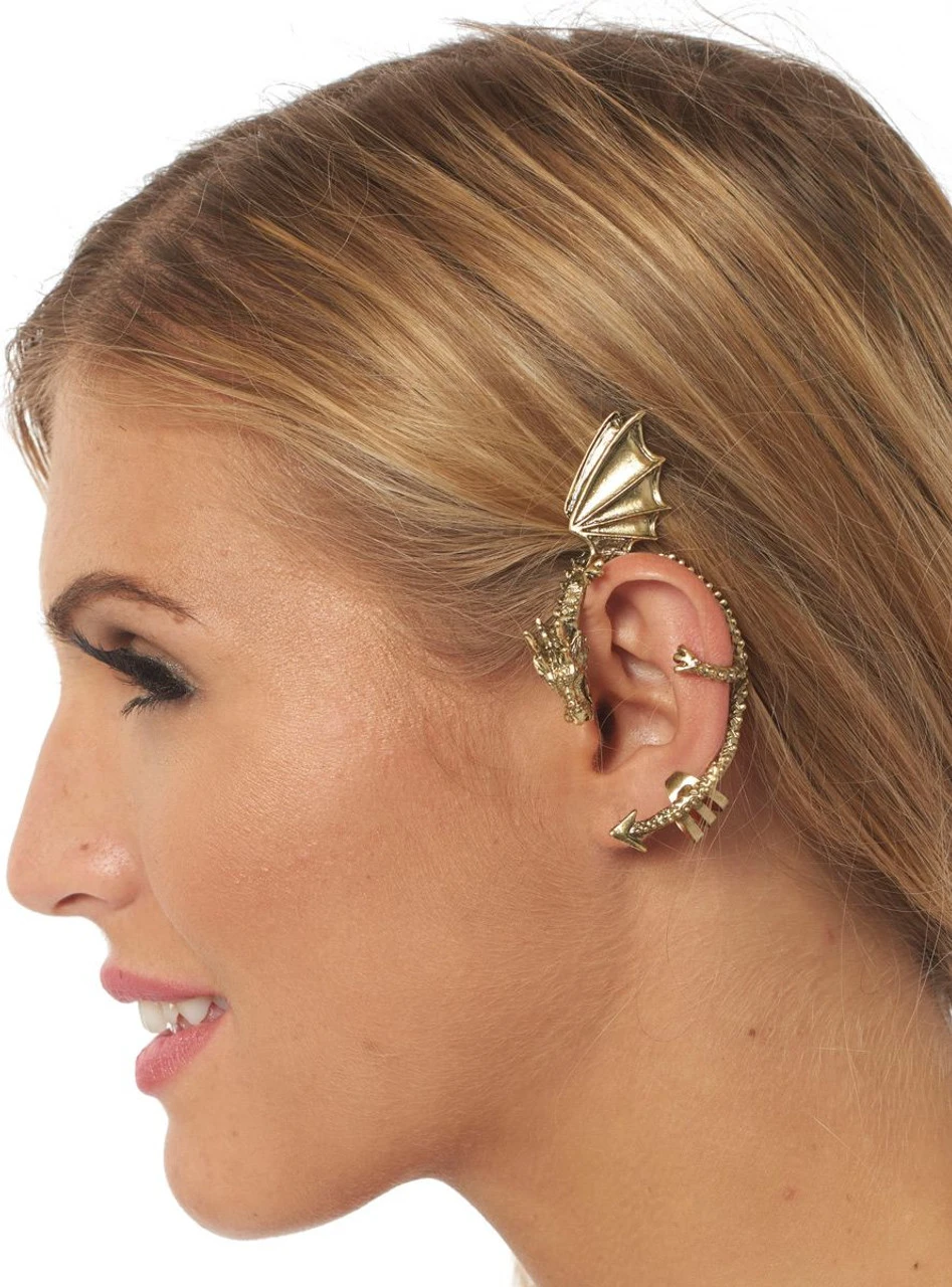 Golden Dragon Ear Cuff | Ninja | Accessories 1 Golden Dragon Ear Cuff | Ninja | Accessories