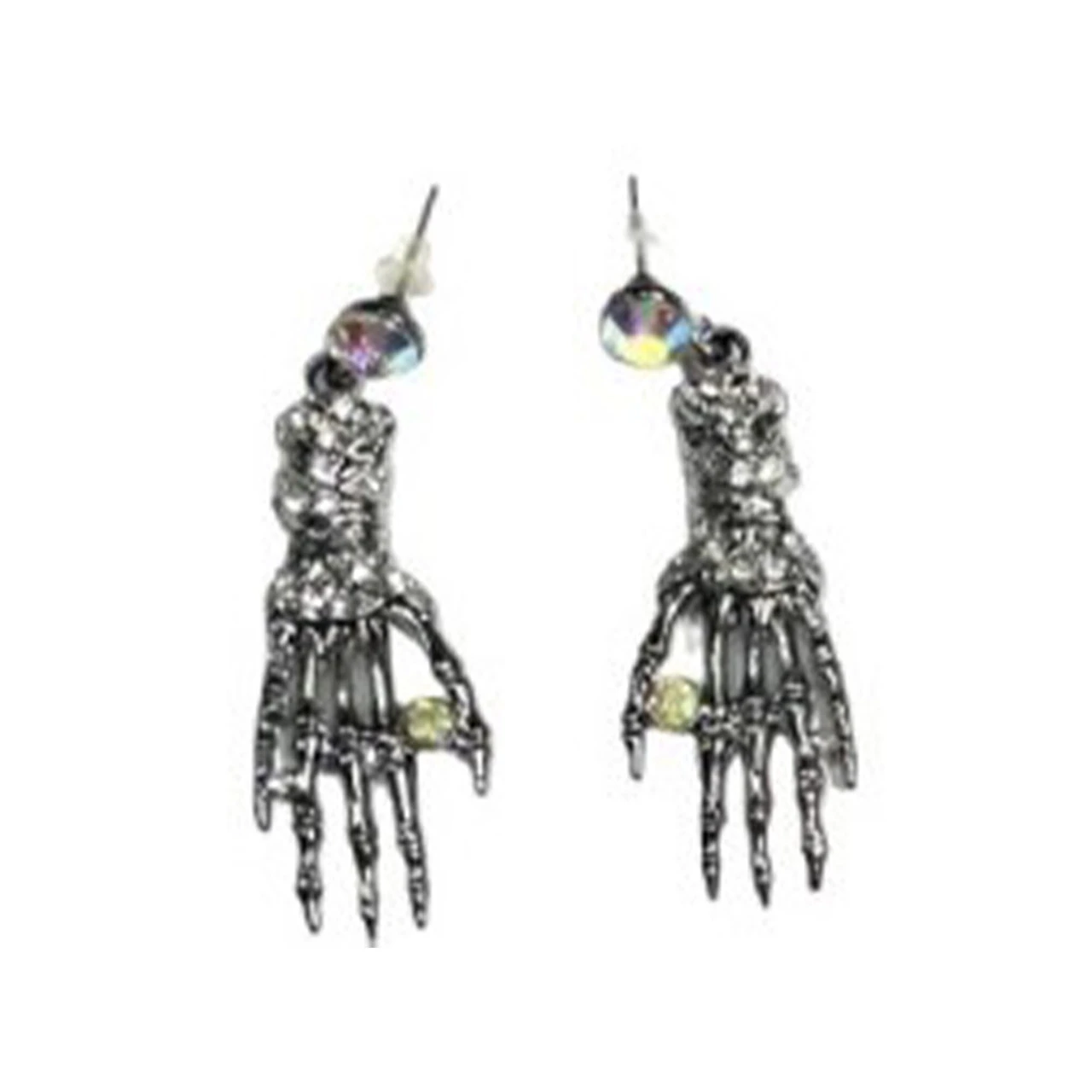 Black Skeleton Hand Earrings & Necklace | Halloween | Accessories 1 Black Skeleton Hand Earrings & Necklace | Halloween | Accessories