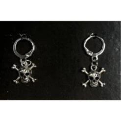 Silver Skull Earrings | Pirates | Accessories