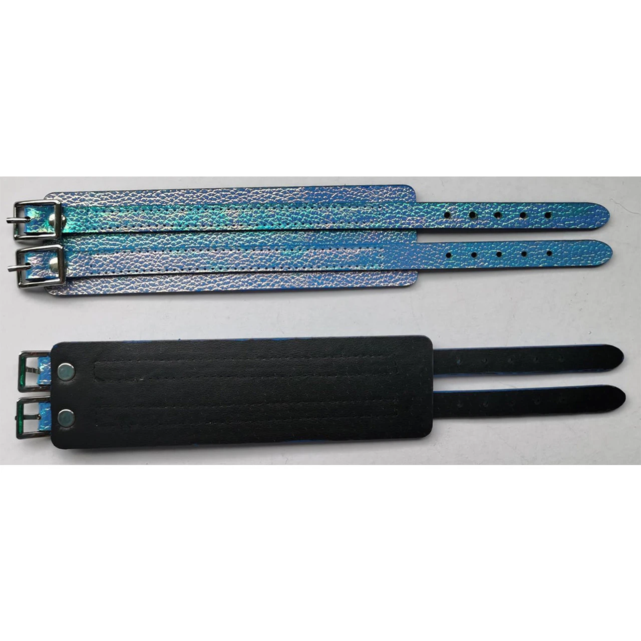 Leather-Like Wristband Electric Blue | Festivals | Accessories 1 Leather-Like Wristband Electric Blue | Festivals | Accessories