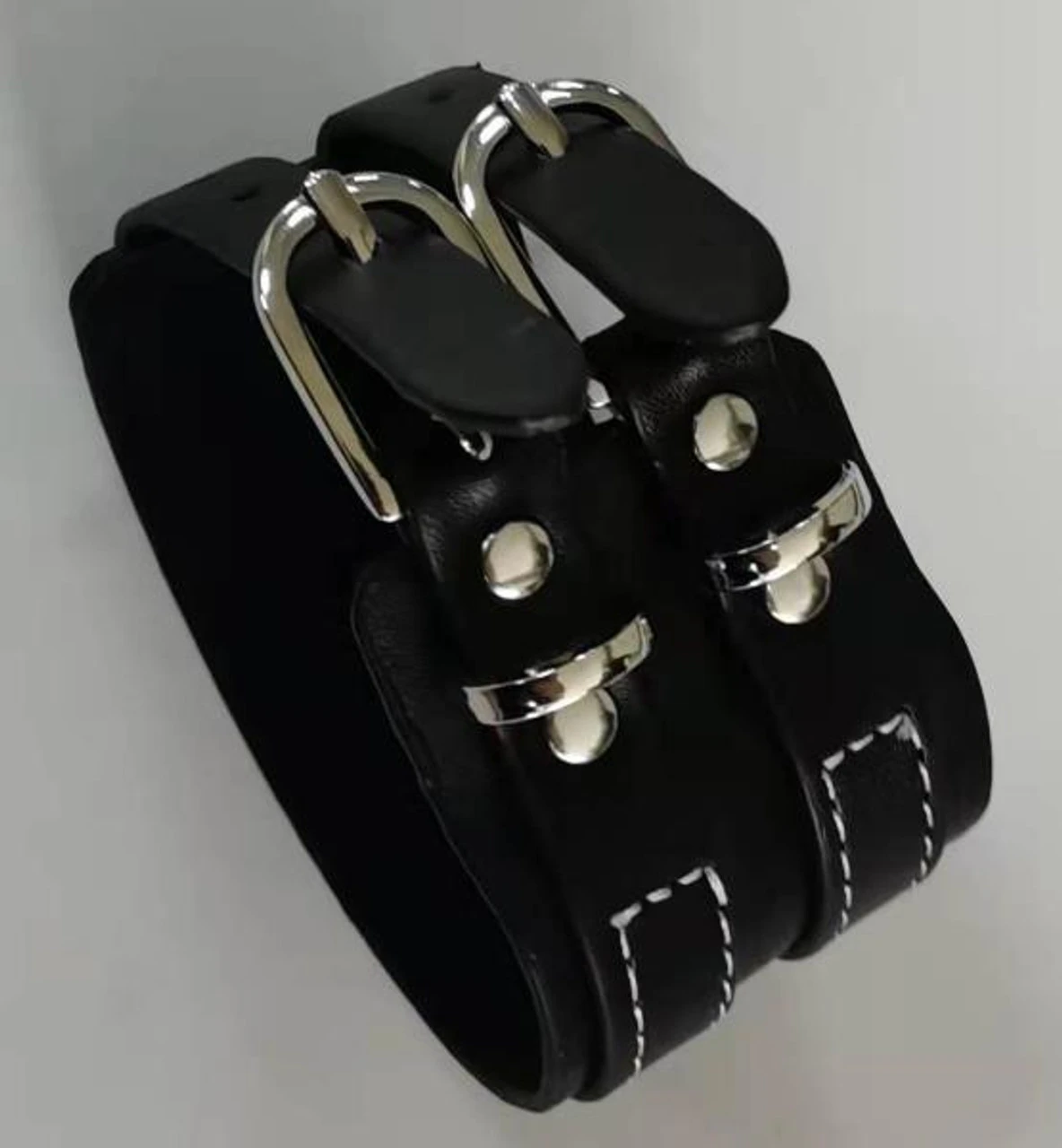 Leather-Like Wristband Black | Festivals | Accessories 1 Leather-Like Wristband Black | Festivals | Accessories