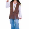 60s Hippie Faux Suede Vest | 1960s | Costume Pieces