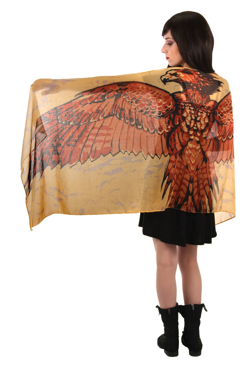 HP Fawkes Wings Lightweight Scarf | Harry Potter | Accessories 1 HP Fawkes Wings Lightweight Scarf | Harry Potter | Accessories