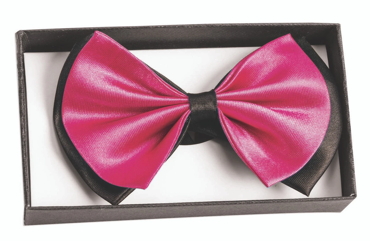 Black And Hot Pink Bow Tie | Costume Accessories | Accessories 1 Black And Hot Pink Bow Tie | Costume Accessories | Accessories
