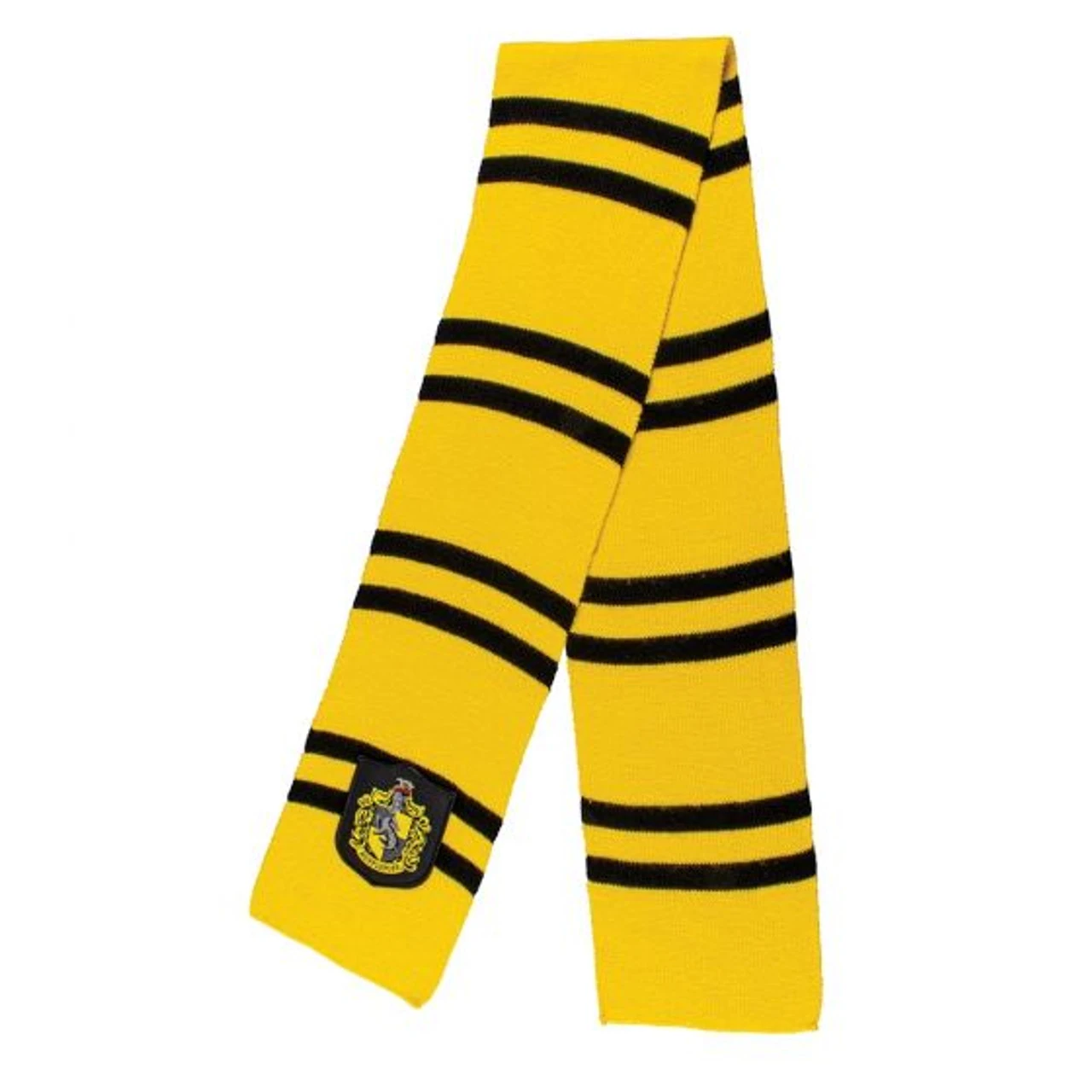 Hufflepuff Harry Potter Knit Scarf With Crest | Harry Potter | Accessories 1 Hufflepuff Harry Potter Knit Scarf With Crest | Harry Potter | Accessories