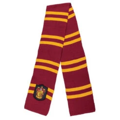 Gryffindor Harry Potter Knit Scarf With Crest | Harry Potter | Accessories