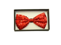 Satin Bowtie - Sequin Red | Costume Accessories | Accessories