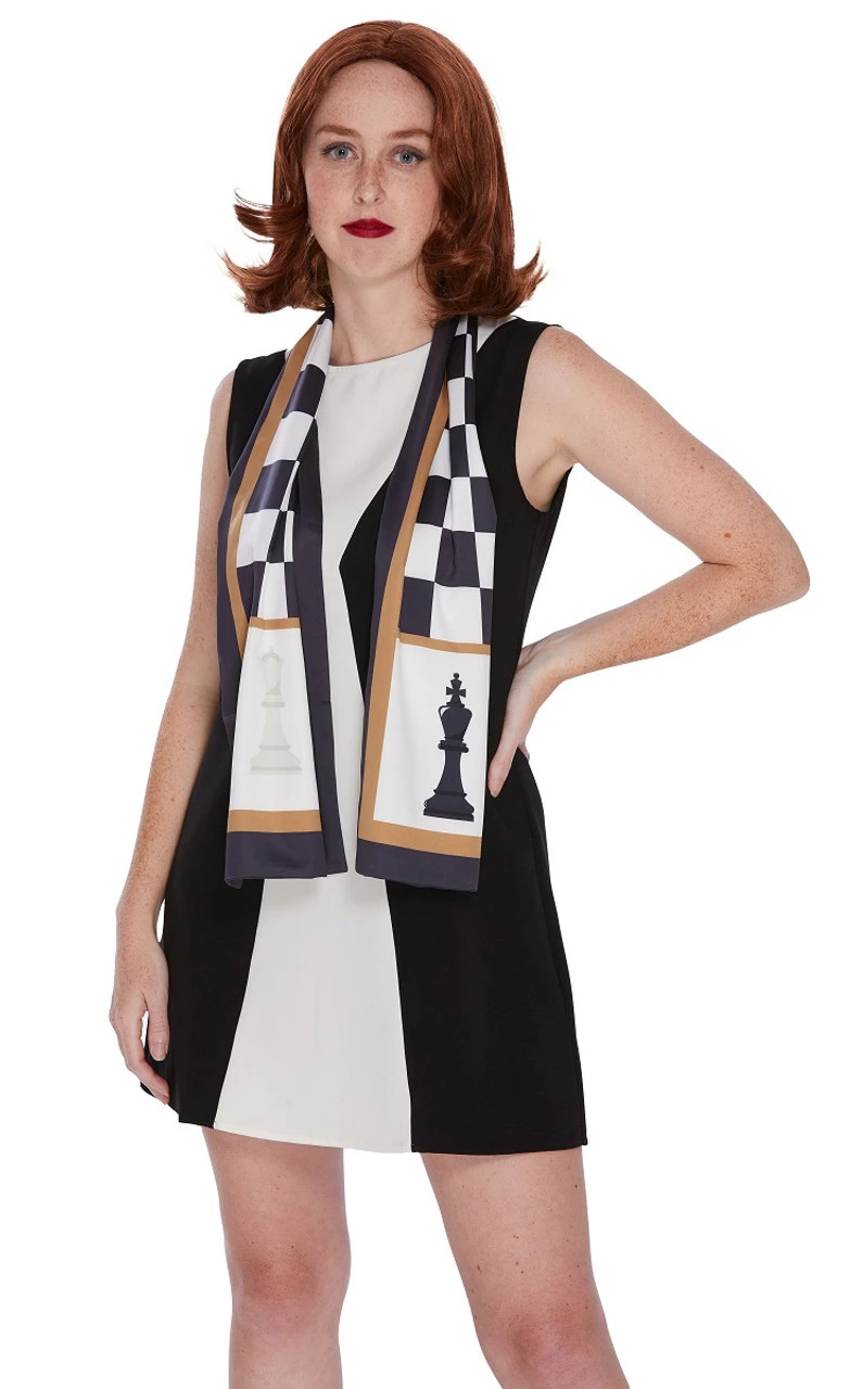 Chess Queen Scarf | Alice In Wonderland | Accessories 2 Chess Queen Scarf | Alice In Wonderland | Accessories - Image 2
