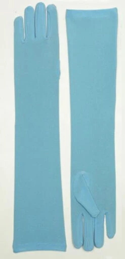 Blue Long Nylon Gloves | Costume Accessories | Accessories
