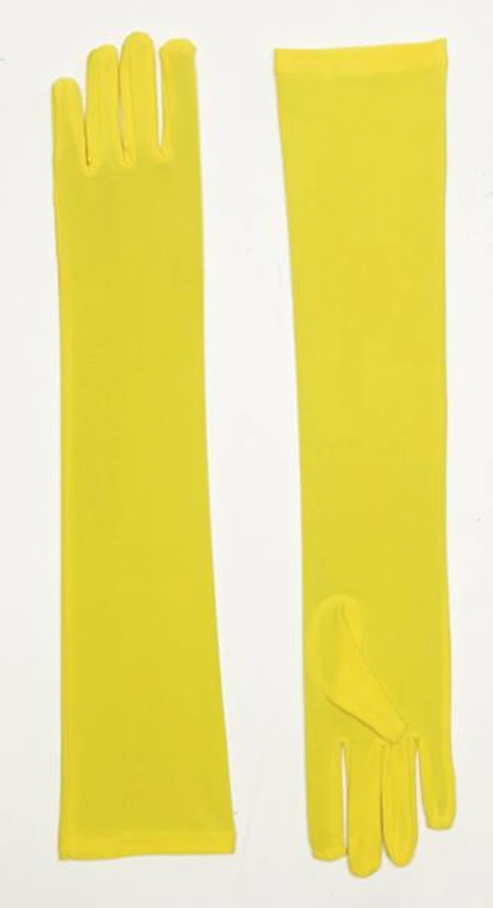 Yellow Long Nylon Gloves | Costume Accessories | Accessories 1 Yellow Long Nylon Gloves | Costume Accessories | Accessories