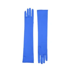Blue Long Satin Gloves | Costume Accessories | Accessories