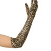 Scary Spice Long Velour Leopard Gloves | 1990s | Accessories