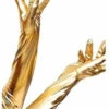 Long Gold Metallic Gloves | Costume Accessories | Accessories