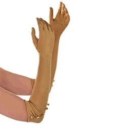 Champagne Coloured Long Opera Gloves | 1920s | Accessories