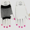 Black Fishnet Fingerless Gloves Costume | 1980s | Accessories
