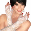 White Lace Long Fingerless Gloves | Costume Accessories | Accessories