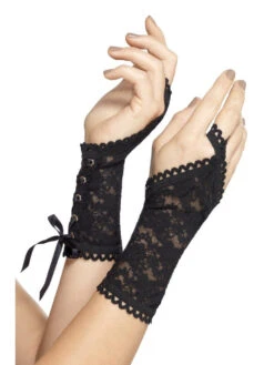 Black Lace Glovelettes | Costume Accessories | Accessories