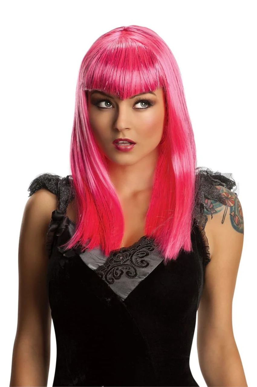 Pink Glitter Vamp Rave Wig | Festivals | Wigs And Hair Pieces 1 Pink Glitter Vamp Rave Wig | Festivals | Wigs And Hair Pieces