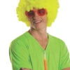 Neon Yellow Rave Afro Wig | Circus | Wigs And Hair Pieces