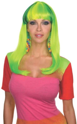 Green Party Hottie Rave Wig | Circus | Wigs And Hair Pieces