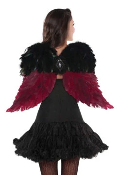 Red And Black Dark Angel Feather Wings | Angels And Devils | Accessories