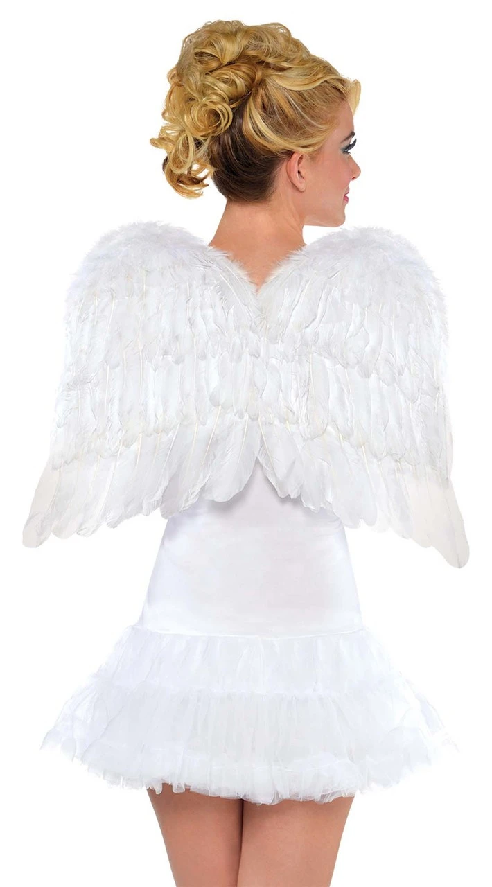 Feather Wings In White Or Black 22 Inch | Angels And Devils | Accessories 1 Feather Wings In White Or Black 22 Inch | Angels And Devils | Accessories