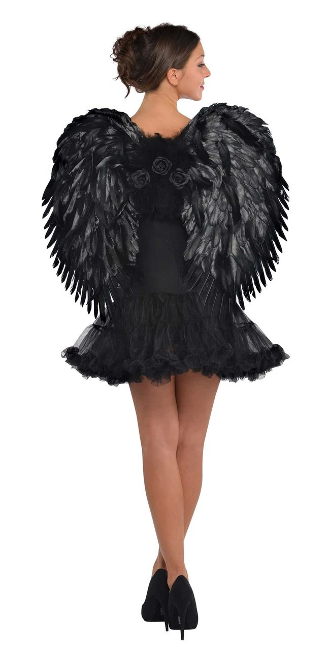 Black Dark Angel Feather Wings | Angels And Devils | Accessories 1 Black Dark Angel Feather Wings | Angels And Devils | Accessories