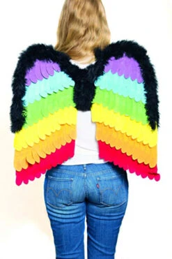 Rainbow 24 Inch Velour Wings | Pride | Accessories