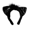 Fuzzy Black Cat Ears Headband | Animals | Accessories