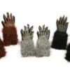 Grey Furry Molded Werewolf Gloves | Classic Monsters | Accessories