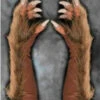 Wolf Full Action Molded Gloves | Animals | Werewolf | Accessories