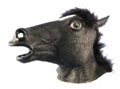 Black Horse Latex Animal Mask | Animal Masks