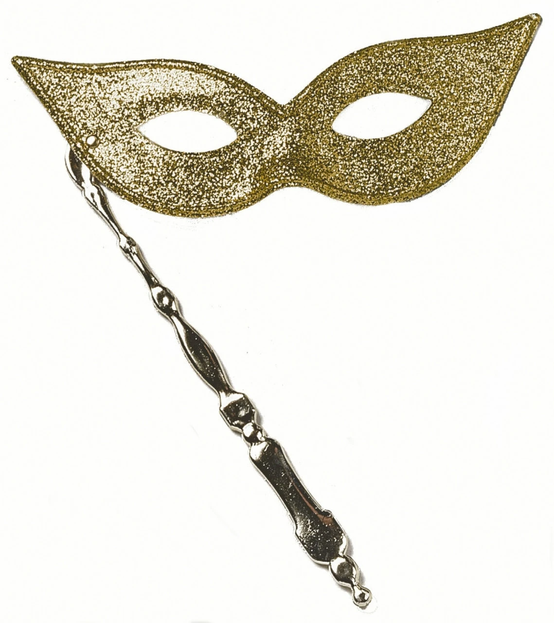 Gold Or Silver Festival Mask On Stick | Masquerade | Accessories 1 Gold Or Silver Festival Mask On Stick | Masquerade | Accessories