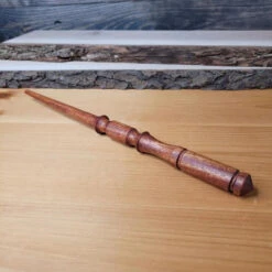 African Mahogany Wand 12.5in | Fantasy By Numbers | Artisan Crafted Items