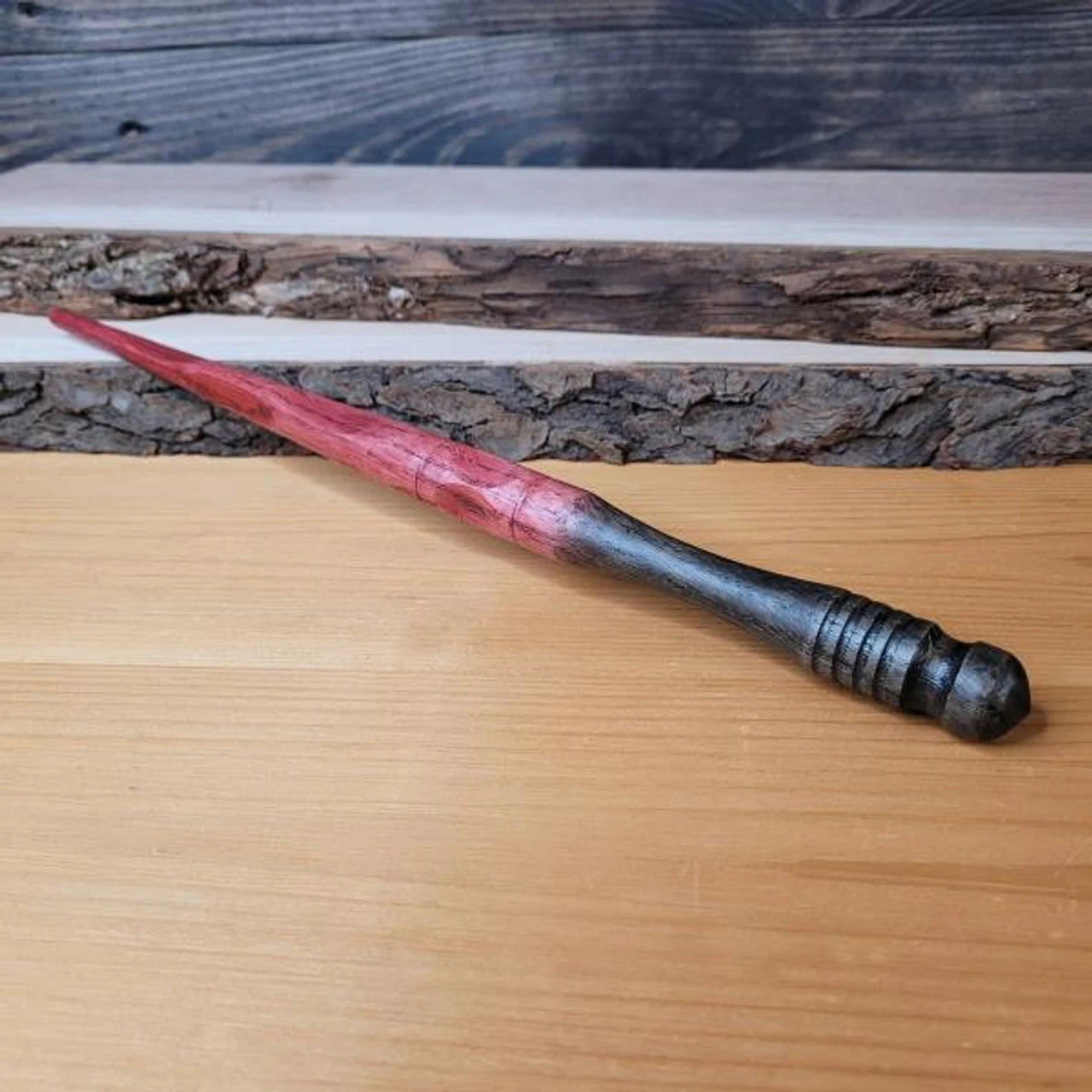 Red Oak Wand 12.25in | Fantasy By Numbers | Artisan Crafted Items 1 Red Oak Wand 12.25in | Fantasy By Numbers | Artisan Crafted Items